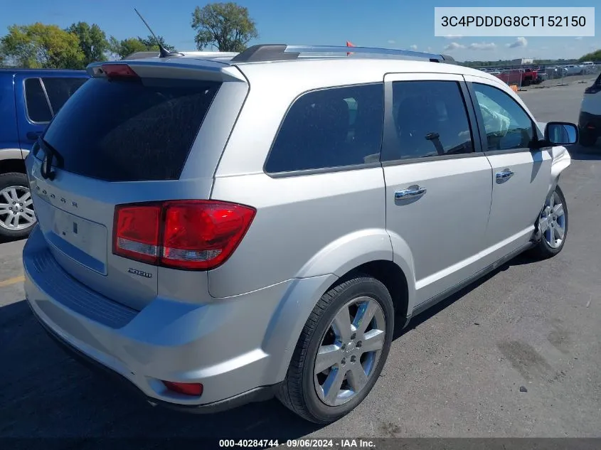 3C4PDDDG8CT152150 2012 Dodge Journey Crew