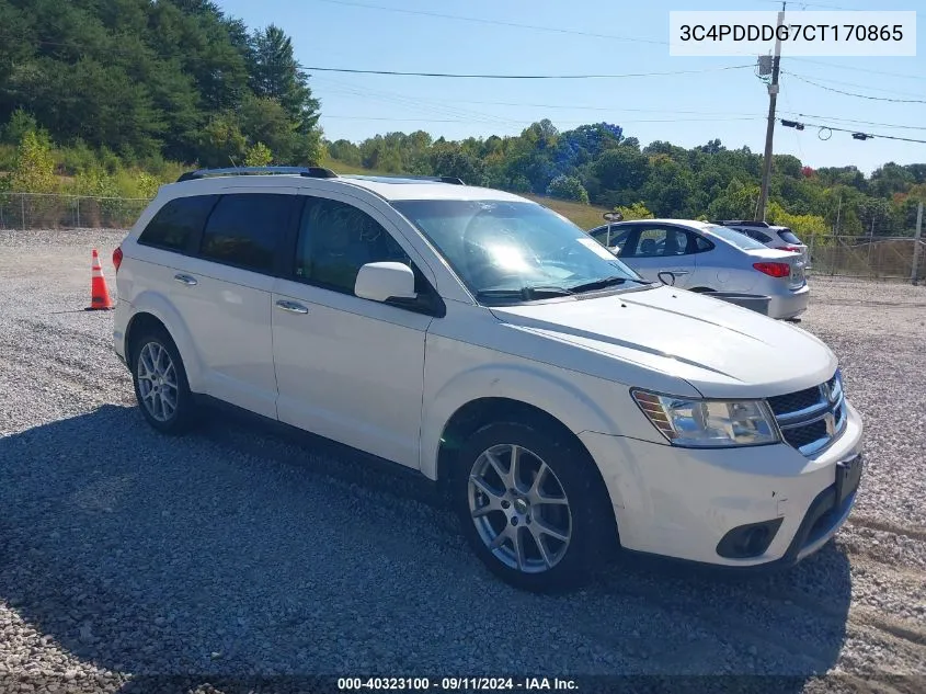 2012 Dodge Journey Crew VIN: 3C4PDDDG7CT170865 Lot: 40323100