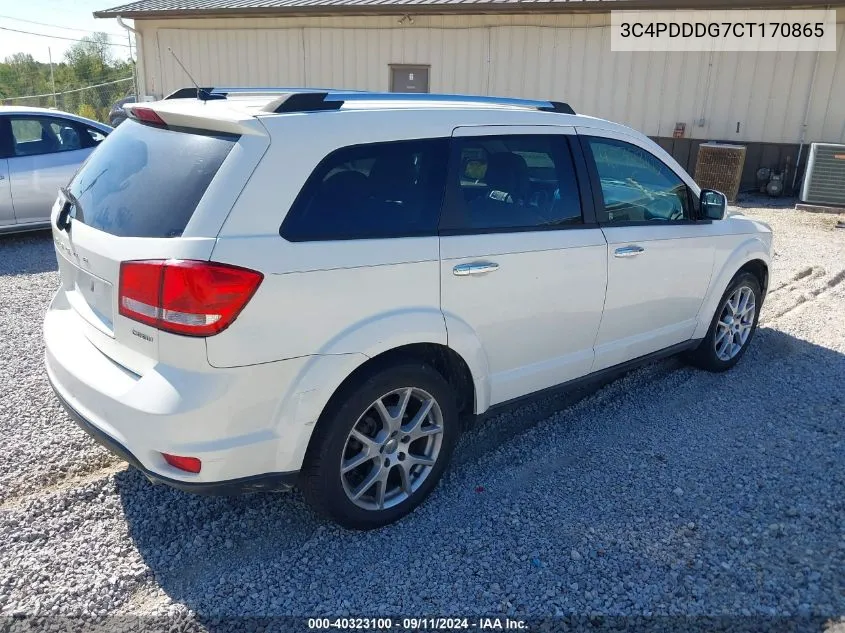 2012 Dodge Journey Crew VIN: 3C4PDDDG7CT170865 Lot: 40323100