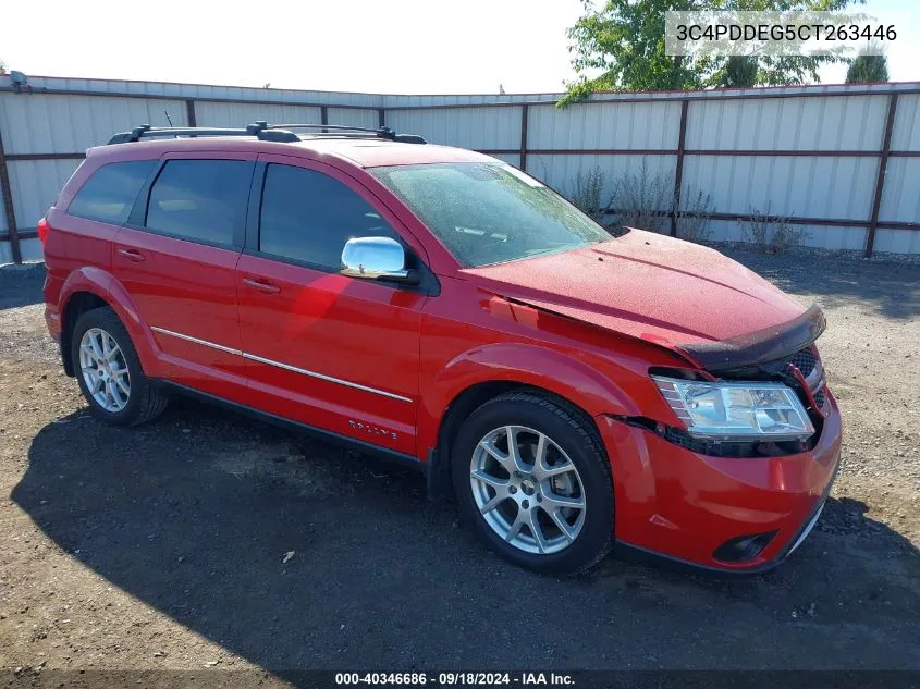 2012 Dodge Journey R/T Rallye VIN: 3C4PDDEG5CT263446 Lot: 40346686