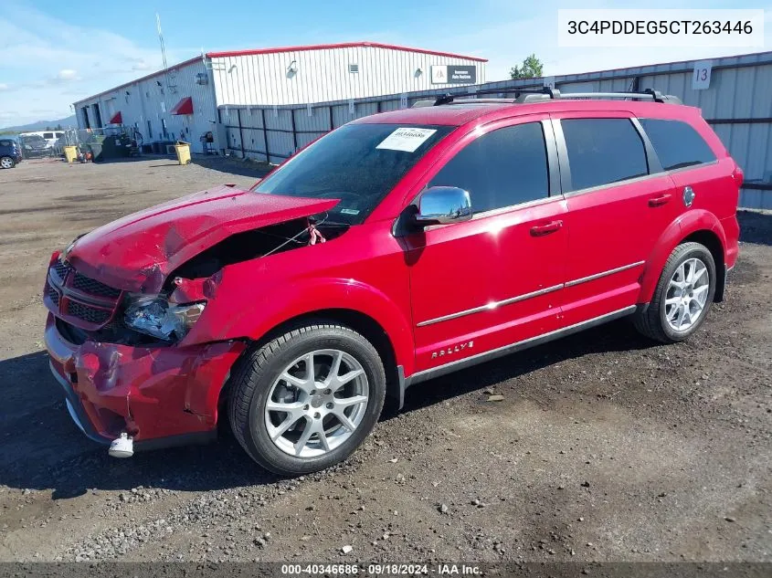 2012 Dodge Journey R/T Rallye VIN: 3C4PDDEG5CT263446 Lot: 40346686