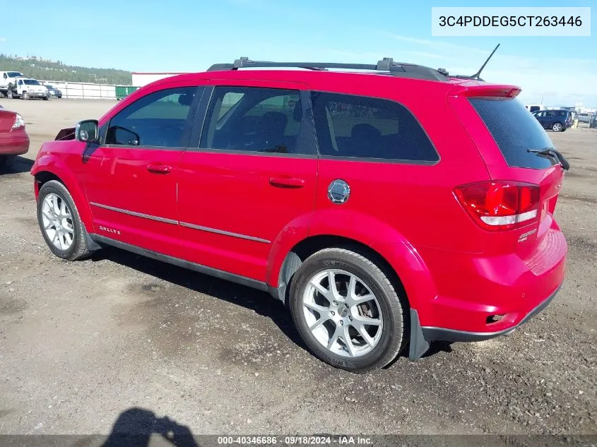 2012 Dodge Journey R/T Rallye VIN: 3C4PDDEG5CT263446 Lot: 40346686