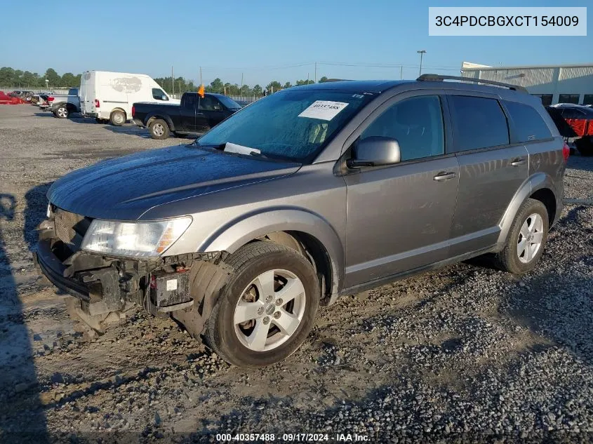 2012 Dodge Journey Sxt VIN: 3C4PDCBGXCT154009 Lot: 40357488