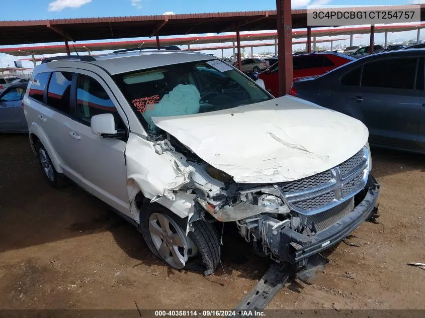 2012 Dodge Journey Sxt VIN: 3C4PDCBG1CT254757 Lot: 40358114