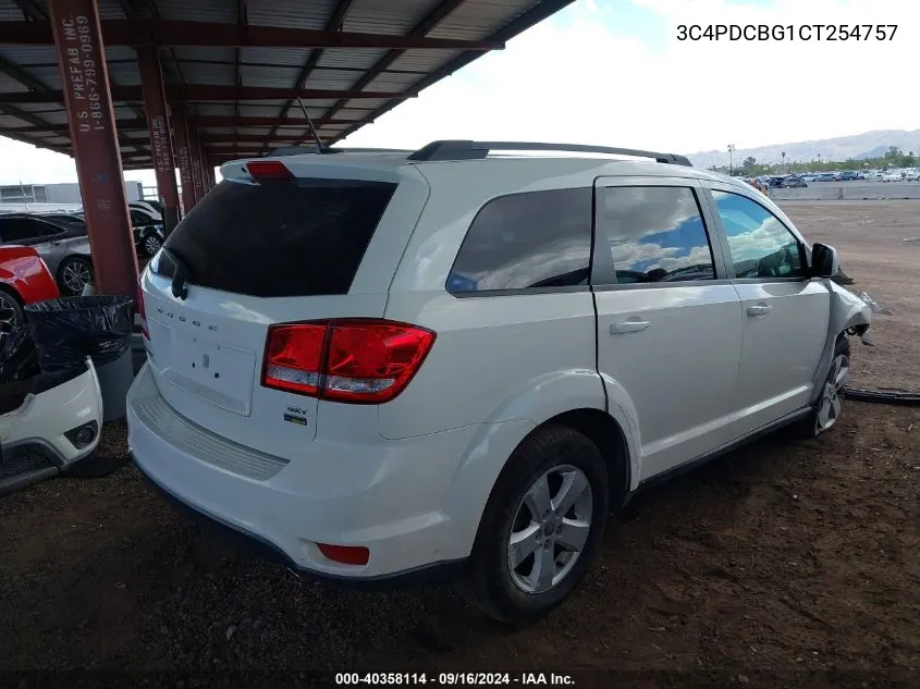 2012 Dodge Journey Sxt VIN: 3C4PDCBG1CT254757 Lot: 40358114