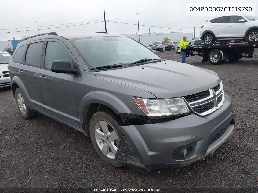 2012 Dodge Journey Sxt VIN: 3C4PDCBG7CT319790 Lot: 40405480