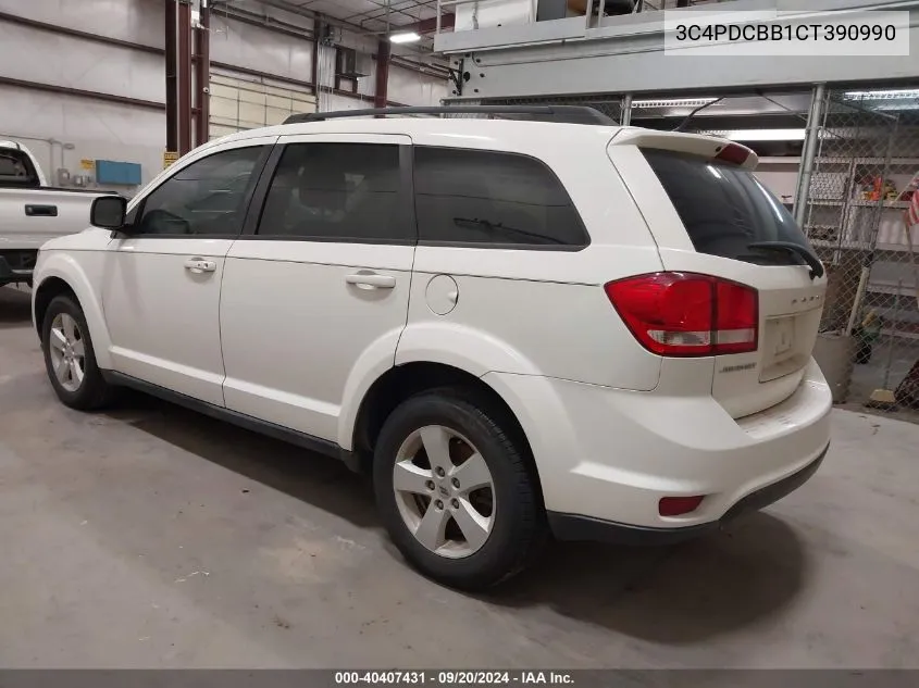 2012 Dodge Journey Sxt VIN: 3C4PDCBB1CT390990 Lot: 40407431