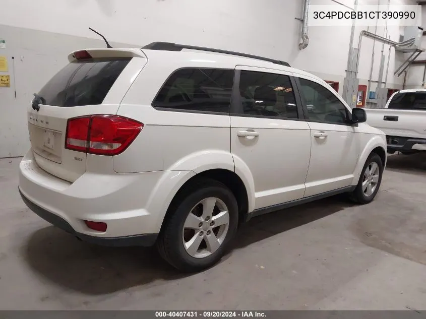 2012 Dodge Journey Sxt VIN: 3C4PDCBB1CT390990 Lot: 40407431