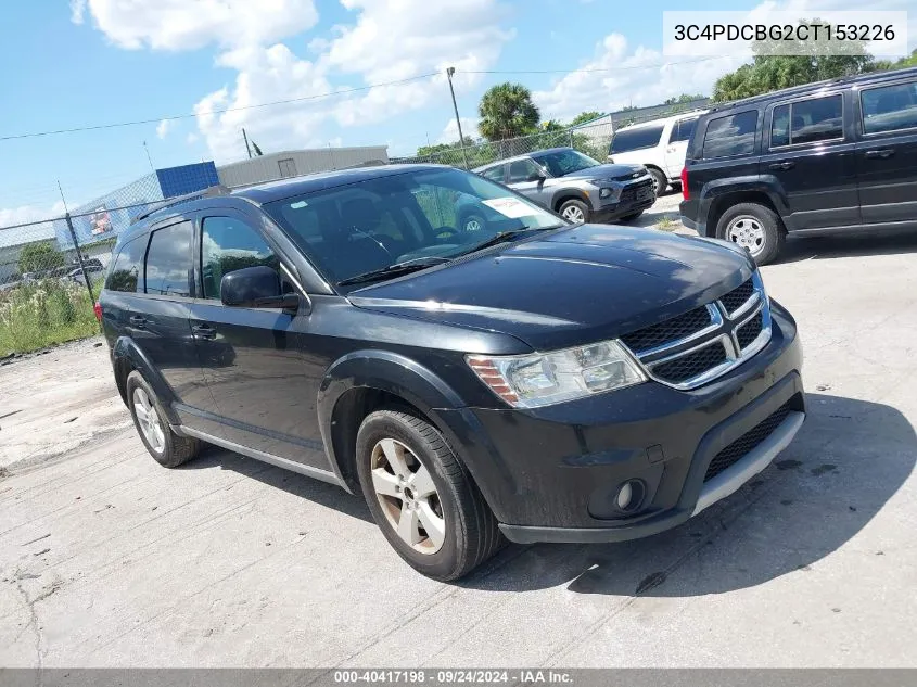 2012 Dodge Journey Sxt VIN: 3C4PDCBG2CT153226 Lot: 40417198