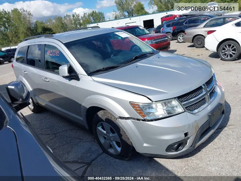 2012 Dodge Journey Sxt VIN: 3C4PDDBG9CT154461 Lot: 40432385