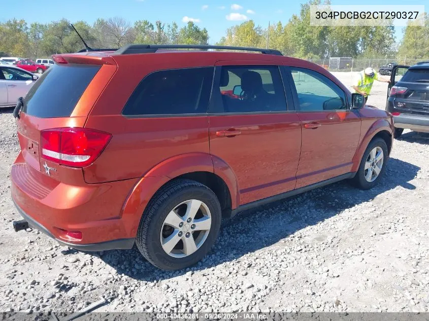 2012 Dodge Journey Sxt VIN: 3C4PDCBG2CT290327 Lot: 40436281