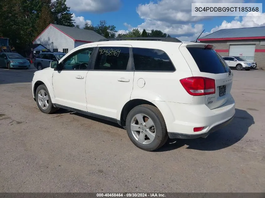 2012 Dodge Journey Sxt VIN: 3C4PDDBG9CT185368 Lot: 40458464