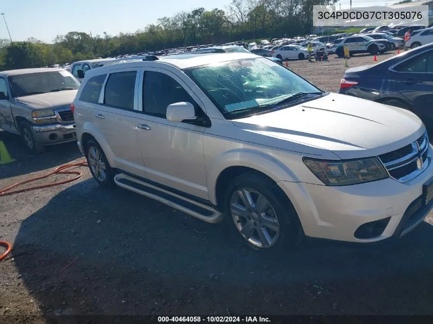 2012 Dodge Journey Crew VIN: 3C4PDCDG7CT305076 Lot: 40464058