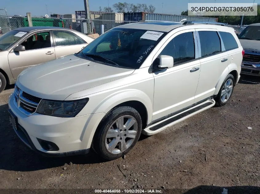 2012 Dodge Journey Crew VIN: 3C4PDCDG7CT305076 Lot: 40464058