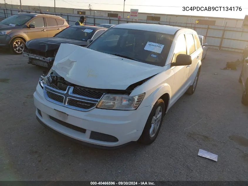 2012 Dodge Journey Se VIN: 3C4PDCAB9CT134176 Lot: 40466596