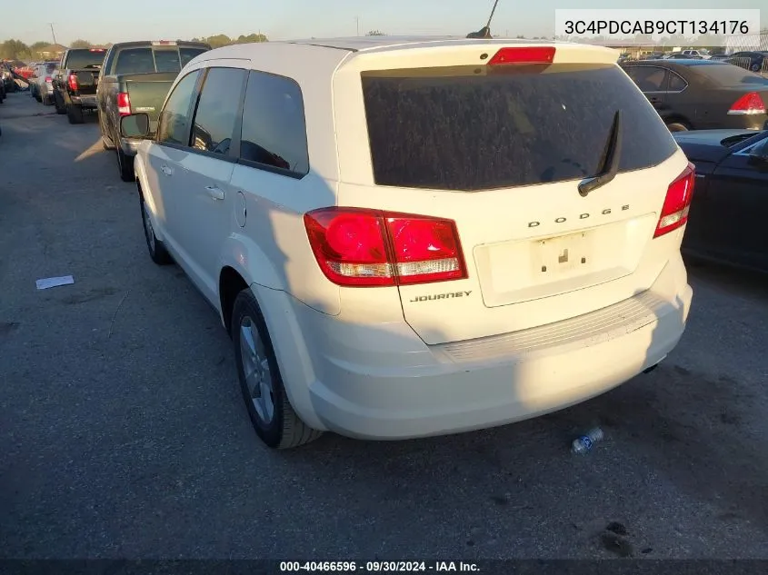 2012 Dodge Journey Se VIN: 3C4PDCAB9CT134176 Lot: 40466596