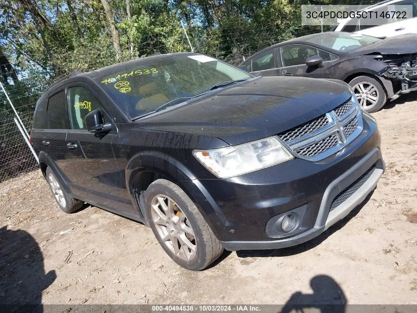 2012 Dodge Journey Crew VIN: 3C4PDCDG5CT146722 Lot: 40494538