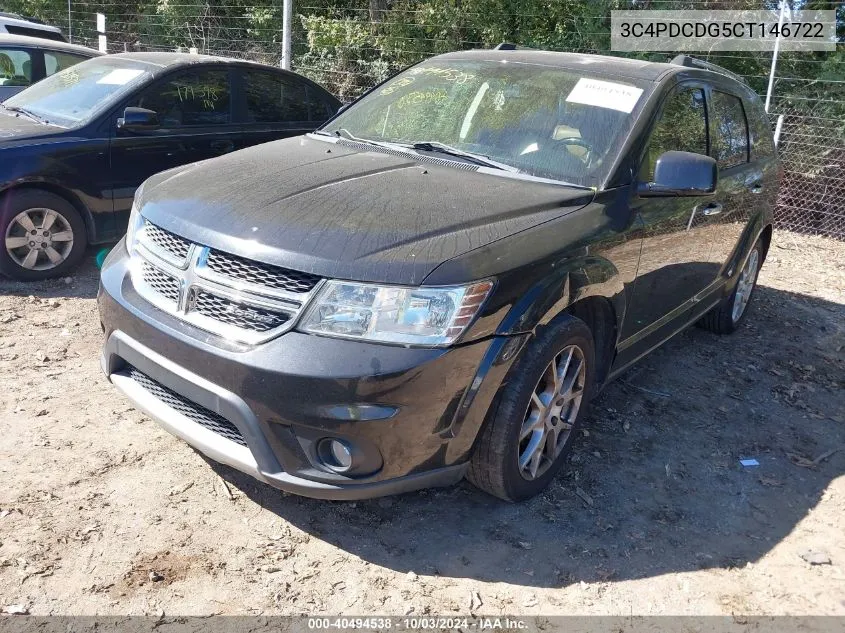 2012 Dodge Journey Crew VIN: 3C4PDCDG5CT146722 Lot: 40494538