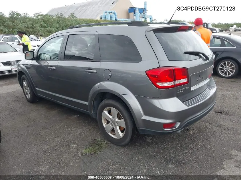 2012 Dodge Journey Sxt VIN: 3C4PDDBG9CT270128 Lot: 40505507