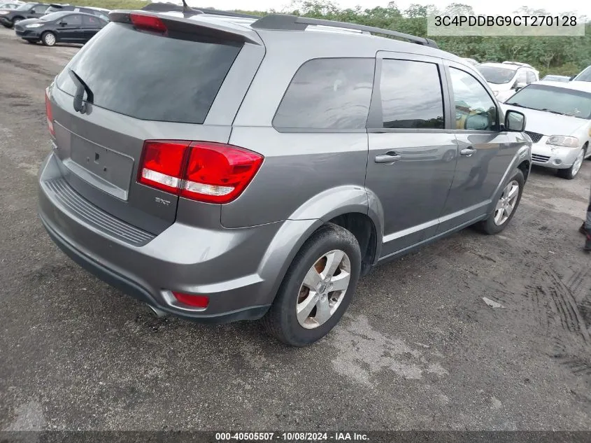 2012 Dodge Journey Sxt VIN: 3C4PDDBG9CT270128 Lot: 40505507