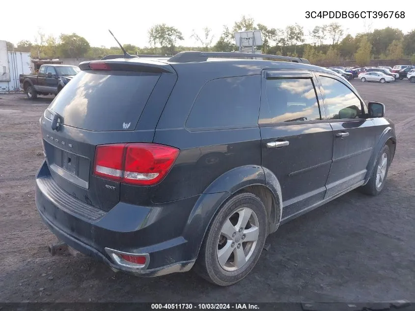 2012 Dodge Journey Sxt VIN: 3C4PDDBG6CT396768 Lot: 40511730