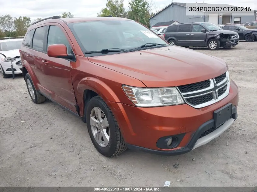 2012 Dodge Journey Sxt VIN: 3C4PDCBG7CT280246 Lot: 40522313