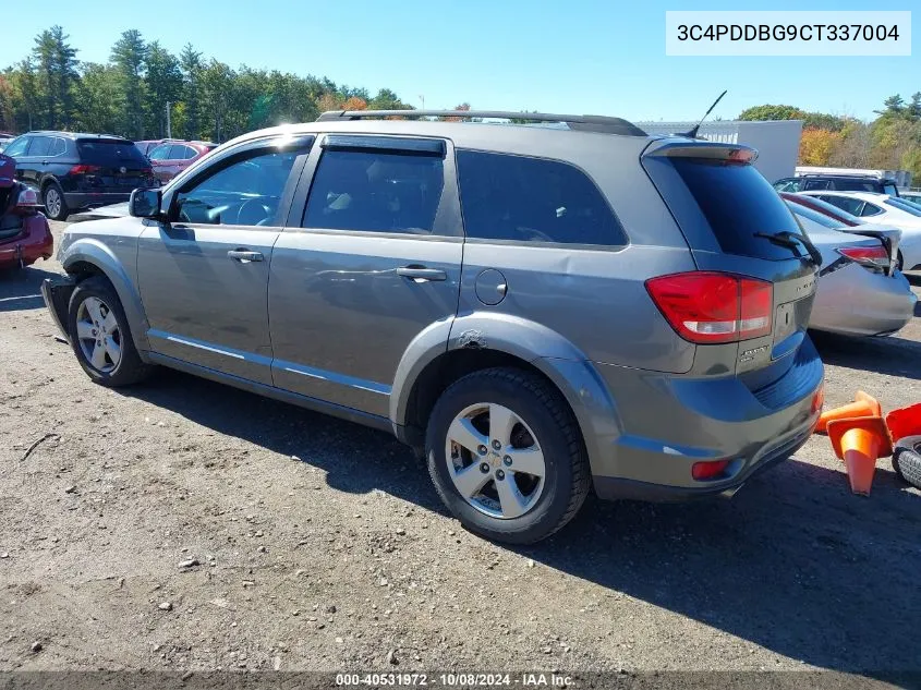 2012 Dodge Journey Sxt VIN: 3C4PDDBG9CT337004 Lot: 40531972