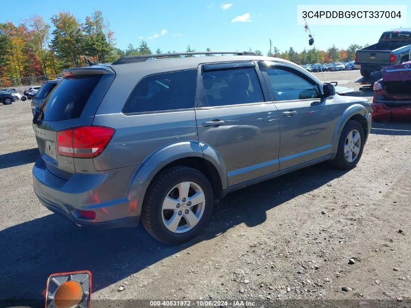 2012 Dodge Journey Sxt VIN: 3C4PDDBG9CT337004 Lot: 40531972