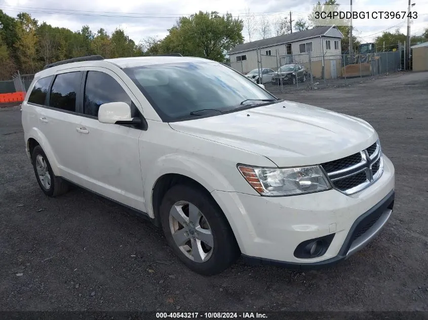 2012 Dodge Journey Sxt VIN: 3C4PDDBG1CT396743 Lot: 40543217