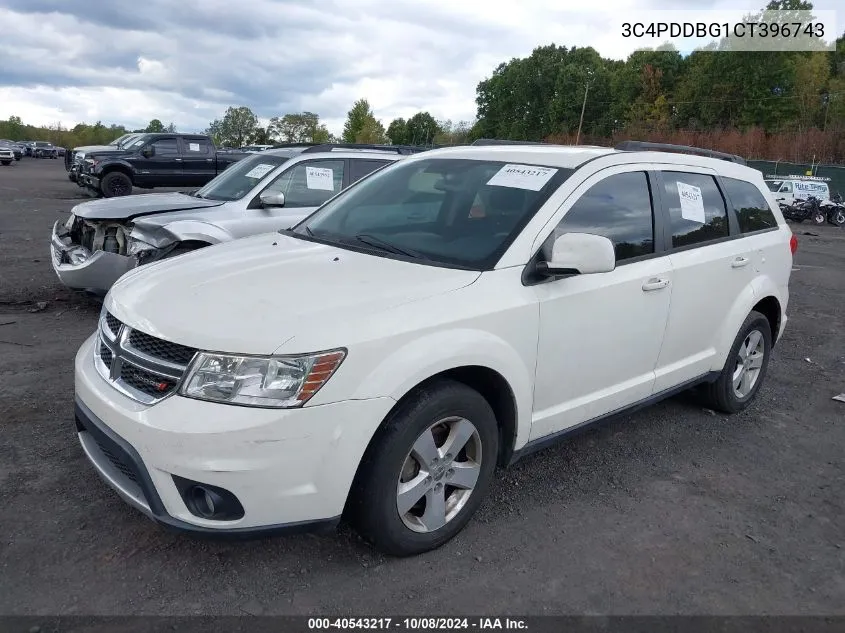 2012 Dodge Journey Sxt VIN: 3C4PDDBG1CT396743 Lot: 40543217