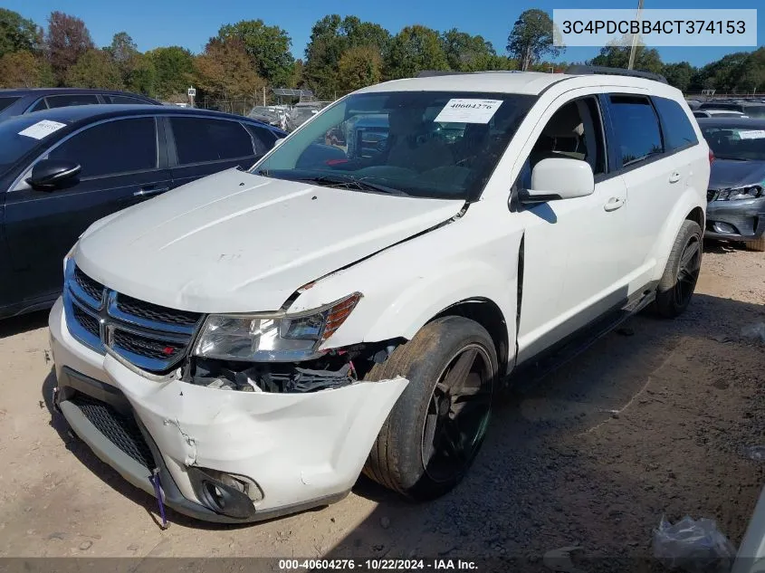 3C4PDCBB4CT374153 2012 Dodge Journey Sxt