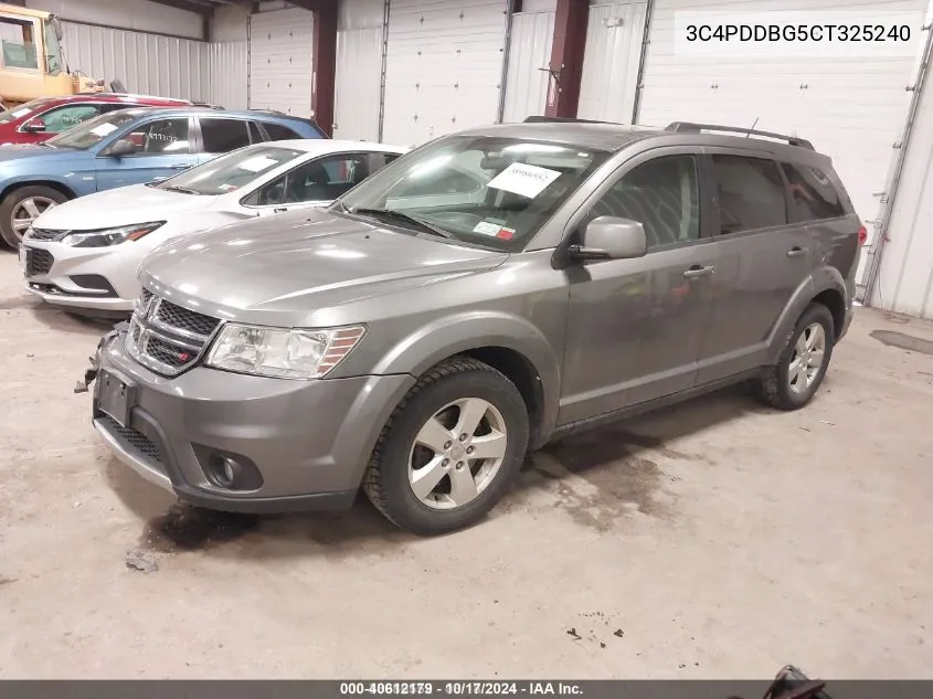 2012 Dodge Journey Sxt VIN: 3C4PDDBG5CT325240 Lot: 40612179