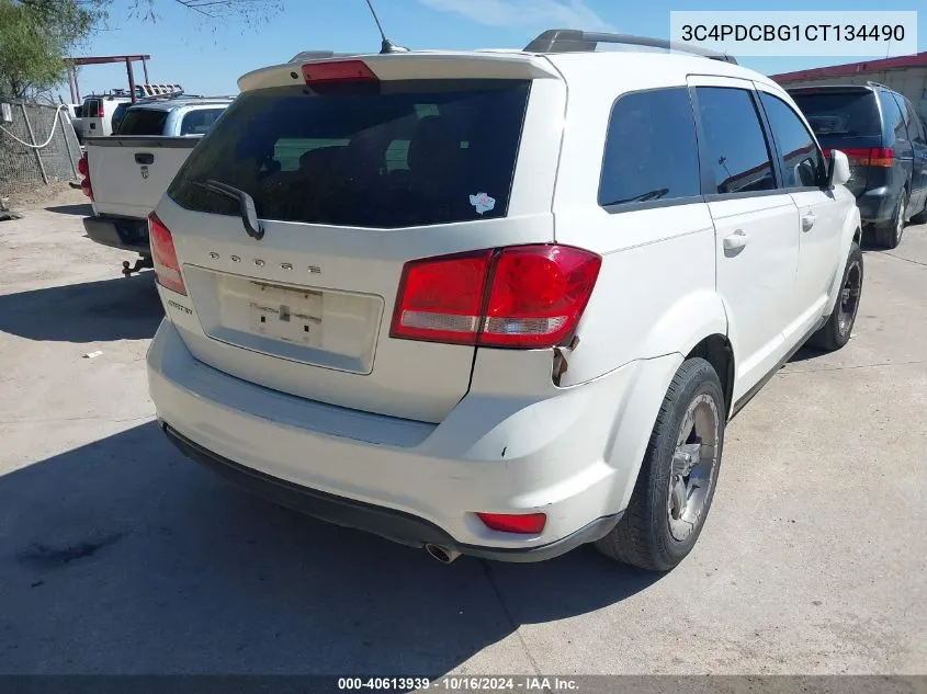 2012 Dodge Journey Sxt VIN: 3C4PDCBG1CT134490 Lot: 40613939