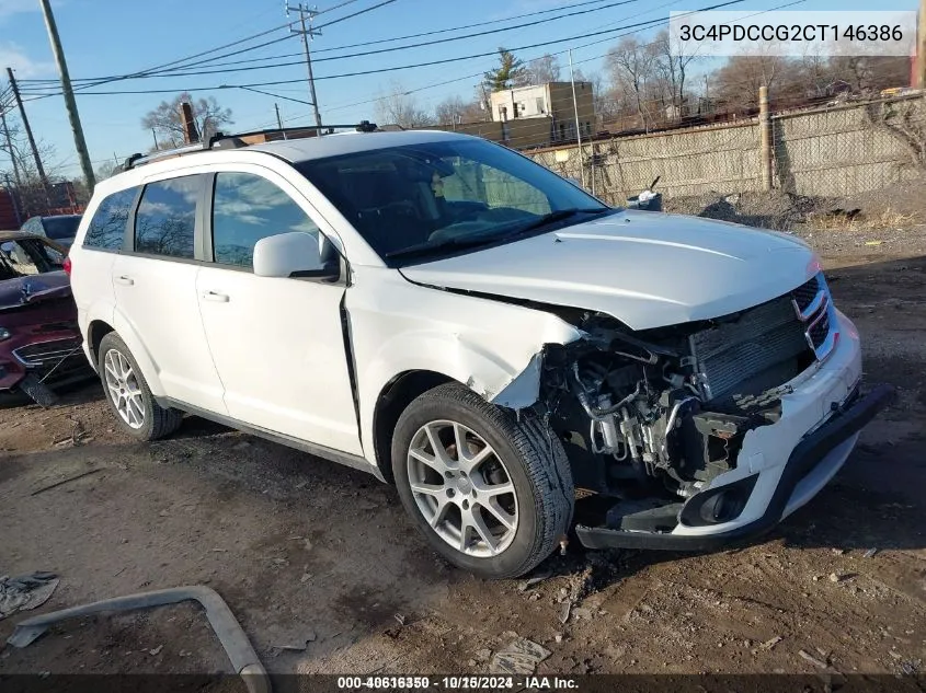 2012 Dodge Journey Sxt Crew VIN: 3C4PDCCG2CT146386 Lot: 40616350