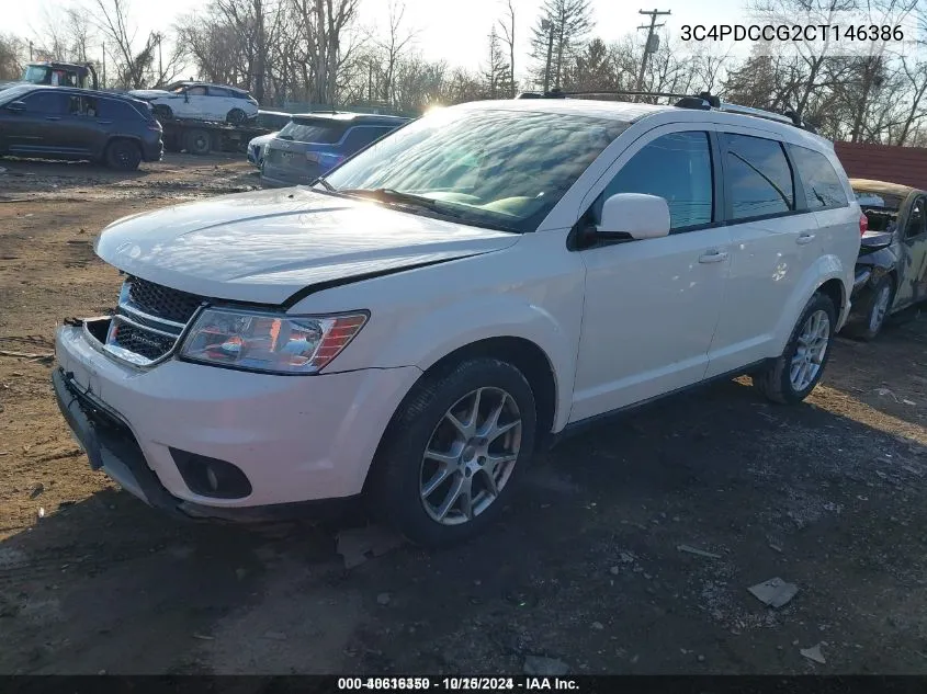 2012 Dodge Journey Sxt Crew VIN: 3C4PDCCG2CT146386 Lot: 40616350