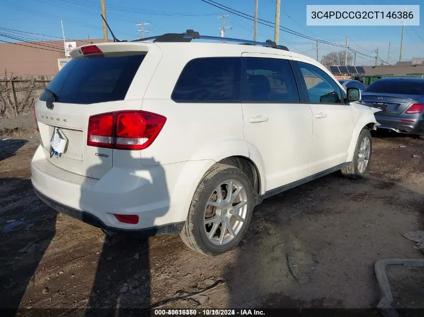 2012 Dodge Journey Sxt Crew VIN: 3C4PDCCG2CT146386 Lot: 40616350