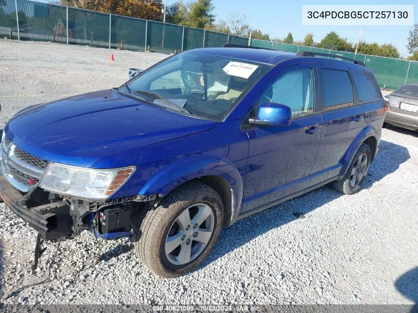 2012 Dodge Journey Sxt VIN: 3C4PDCBG5CT257130 Lot: 40621009