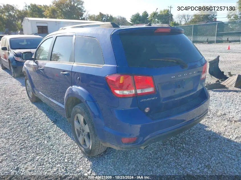 3C4PDCBG5CT257130 2012 Dodge Journey Sxt