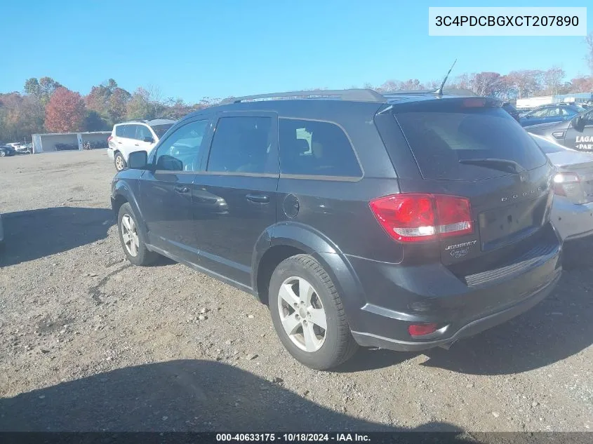 2012 Dodge Journey Sxt VIN: 3C4PDCBGXCT207890 Lot: 40633175