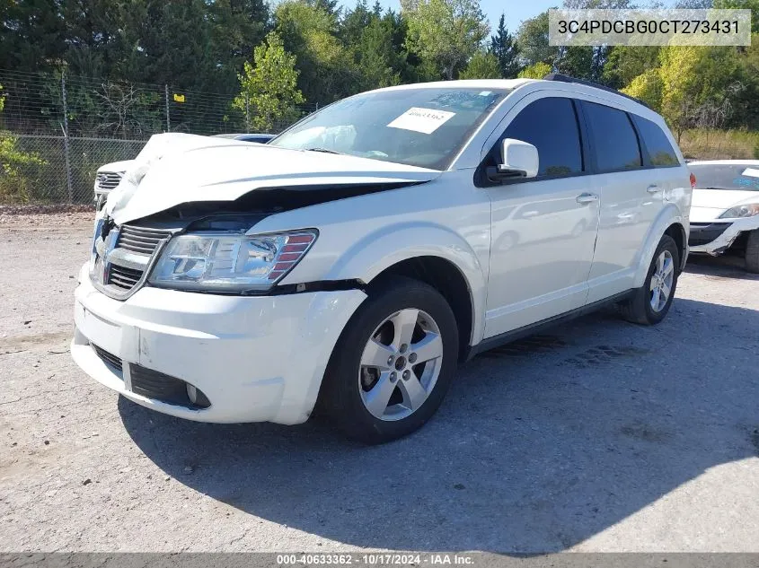 2012 Dodge Journey Sxt VIN: 3C4PDCBG0CT273431 Lot: 40633362