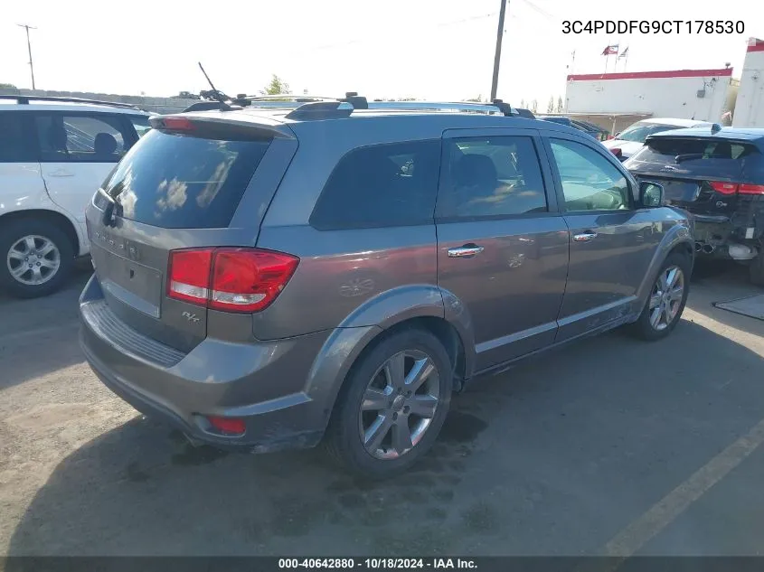 2012 Dodge Journey R/T VIN: 3C4PDDFG9CT178530 Lot: 40642880