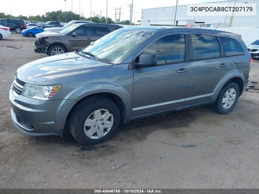 3C4PDCAB8CT207179 2012 Dodge Journey Se/Avp