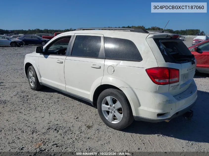 3C4PDCBGXCT187060 2012 Dodge Journey Sxt