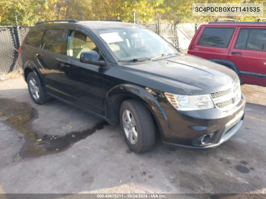 2012 Dodge Journey Sxt VIN: 3C4PDCBGXCT141535 Lot: 40675211