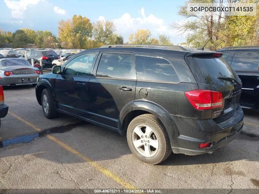 2012 Dodge Journey Sxt VIN: 3C4PDCBGXCT141535 Lot: 40675211