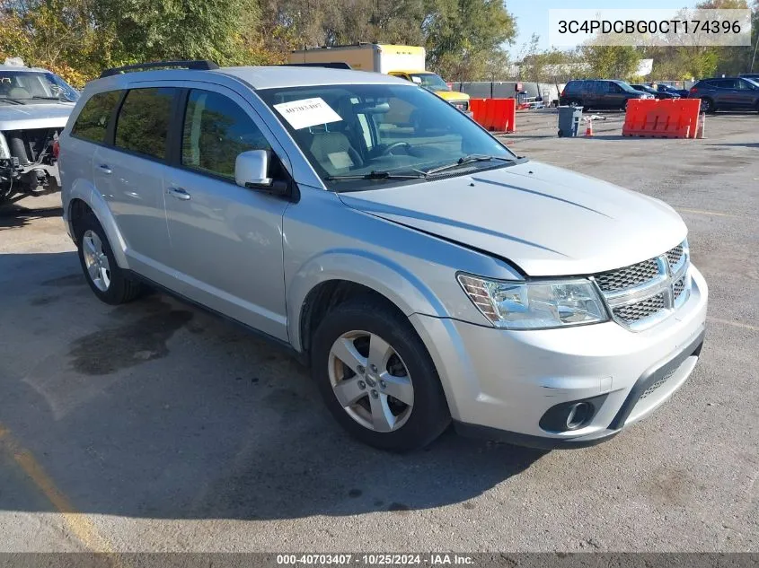 2012 Dodge Journey Sxt VIN: 3C4PDCBG0CT174396 Lot: 40703407