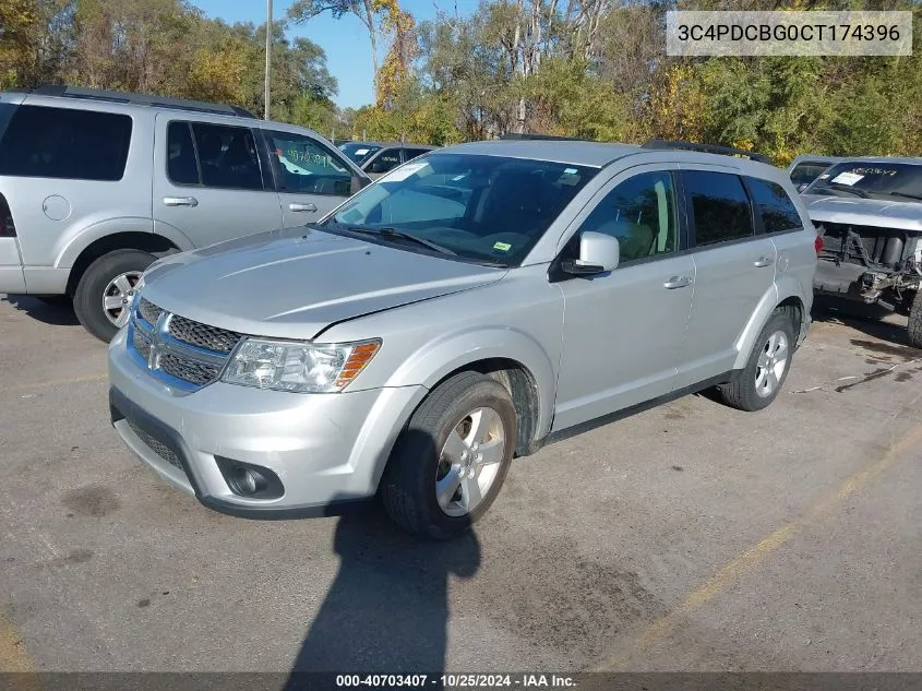 2012 Dodge Journey Sxt VIN: 3C4PDCBG0CT174396 Lot: 40703407