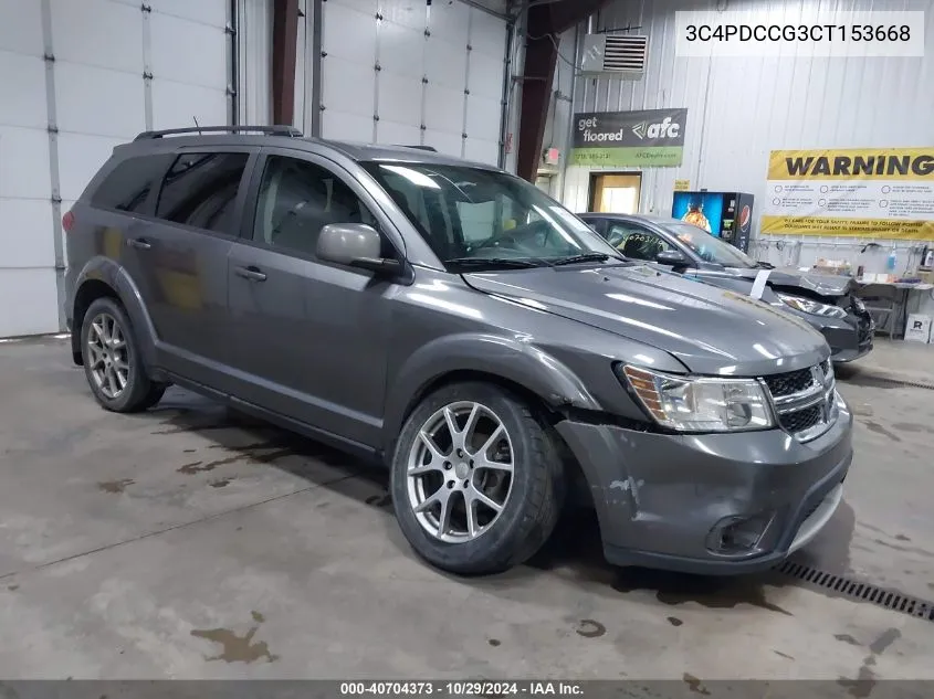 2012 Dodge Journey Sxt Crew VIN: 3C4PDCCG3CT153668 Lot: 40704373