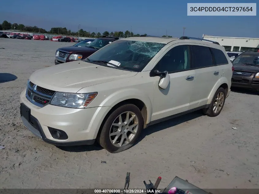 2012 Dodge Journey Crew VIN: 3C4PDDDG4CT297654 Lot: 40706900