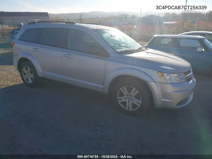 2012 Dodge Journey Se/Avp VIN: 3C4PDCAB7CT256339 Lot: 40716755